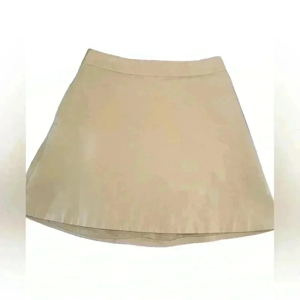 EXPRESS women’s Camel mini skirt w/ pockets back zipper fully lined preloved